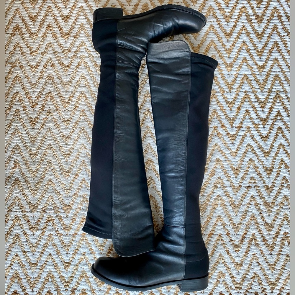 Stuart Weitzman 50/50 Over Knee Leather Boots